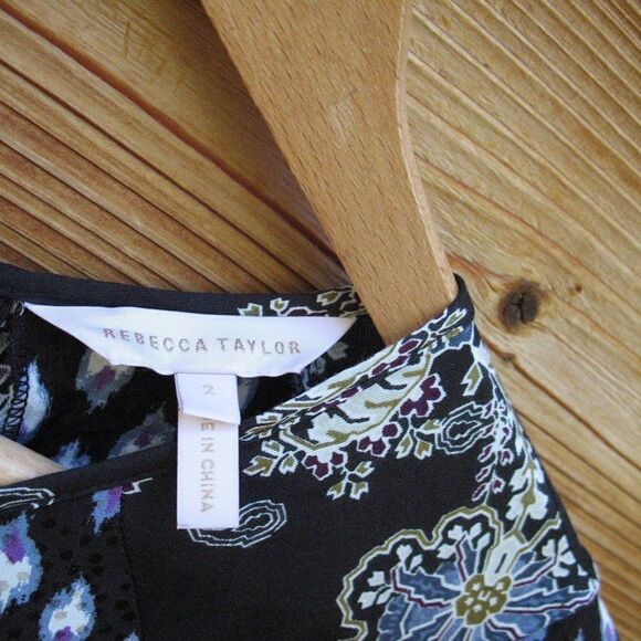 Rebecca Taylor Silk Blend Paisley Jumpsuit - Picture 6 of 10